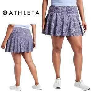 Athleta, Ace, Zebra Tennis Skort, Fiji Medieval Violet, Purple, Lilac